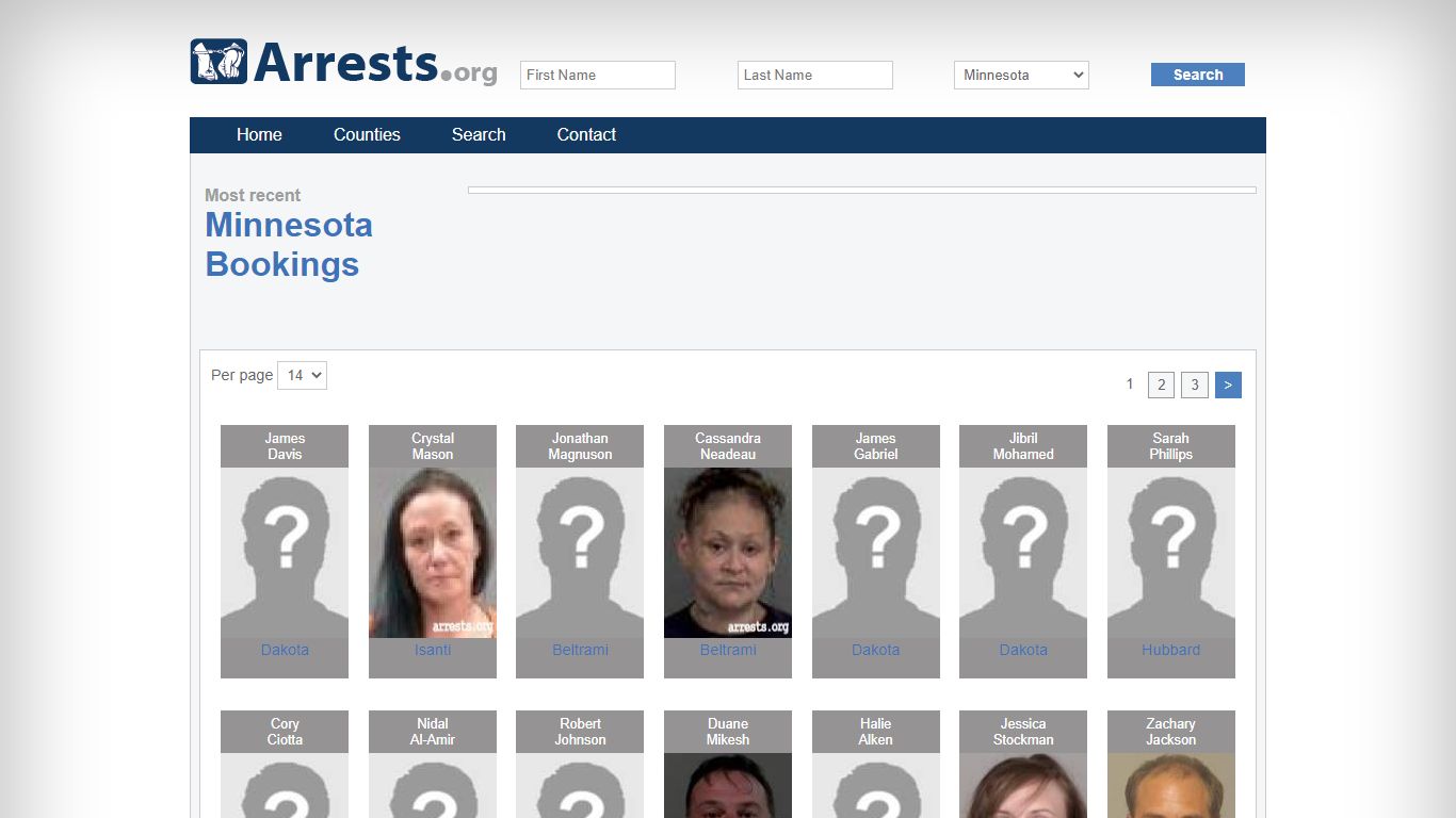 Minnesota Arrests and Inmate Search